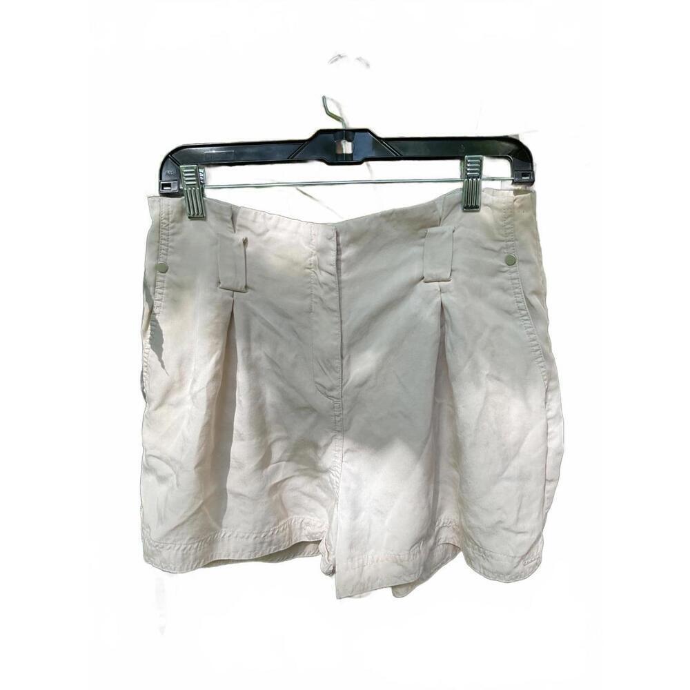 Superdry High waisted Pleated Tan Shorts Size 8